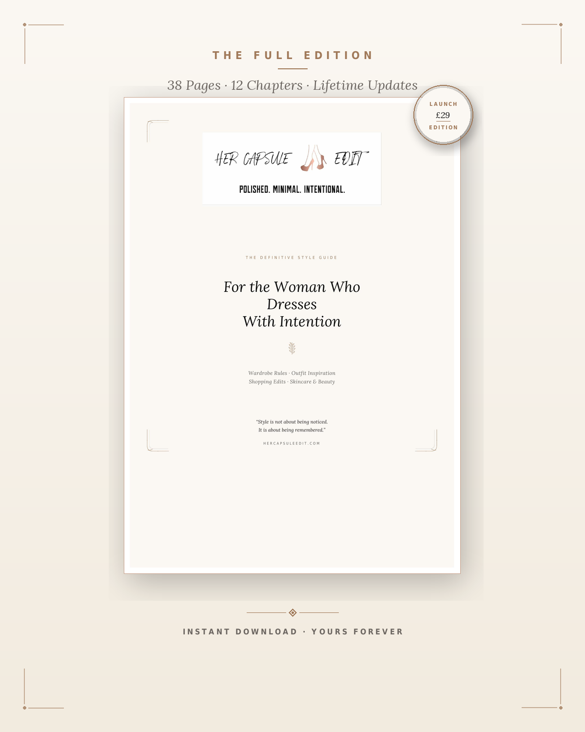 Her Capsule Edit - For the Woman Who Dresses With Intention