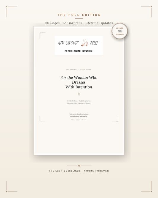 Her Capsule Edit - For the Woman Who Dresses With Intention